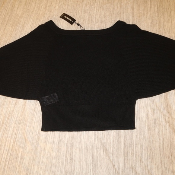 Express Dolman Sleeve Crop light Sweater (XS) - Picture 6 of 8